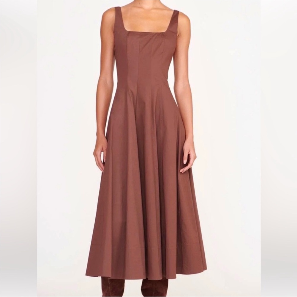 Staud Wells Dress in Chocolate